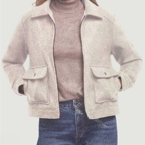 Large (L) Banana Republic Cream Utility Jacket